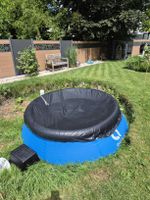 Aufstellpool mit Abdeckung und Pumpe, durchmesser 2.5m 