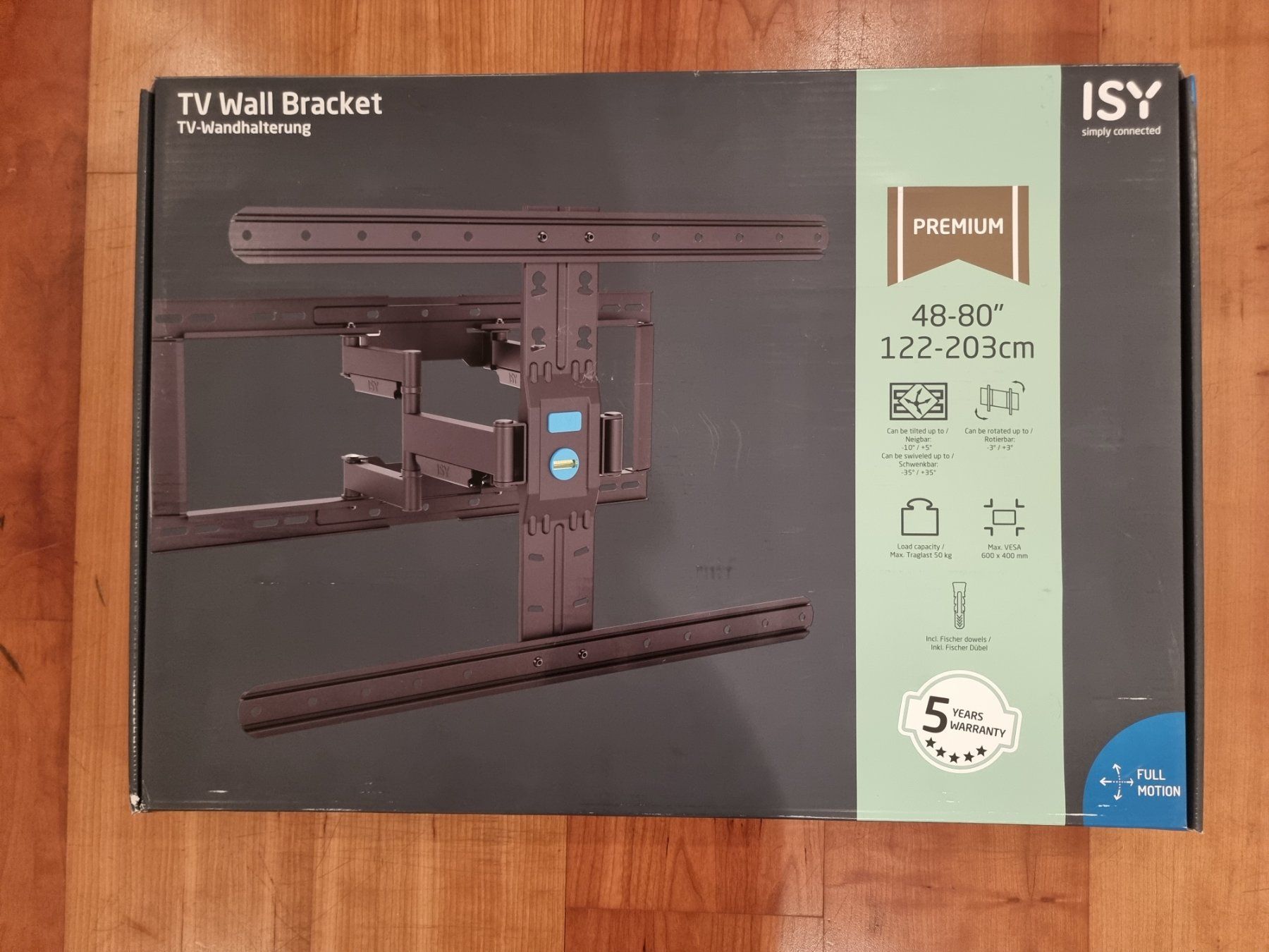 Supporti a parete: TV Wandhalterung, max. 80" – Nuovo e nell'imballaggio originale da Widen venduto da kel_smm8 1