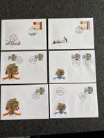 Briefmarken Ersttagsbriefe Liechtenstein 6 Stück
