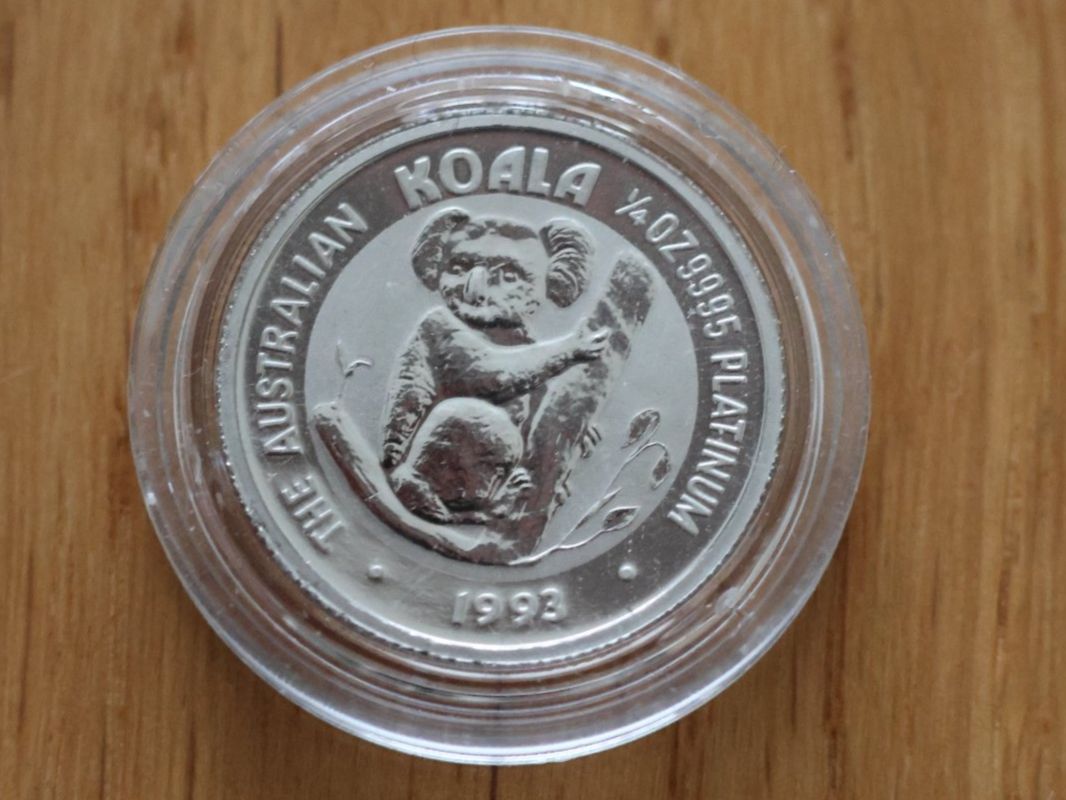 Tutti le monete: Platin Koala 1993 (1/4 oz) – Usato da St. Margrethen SG venduto da pas_pcw6
