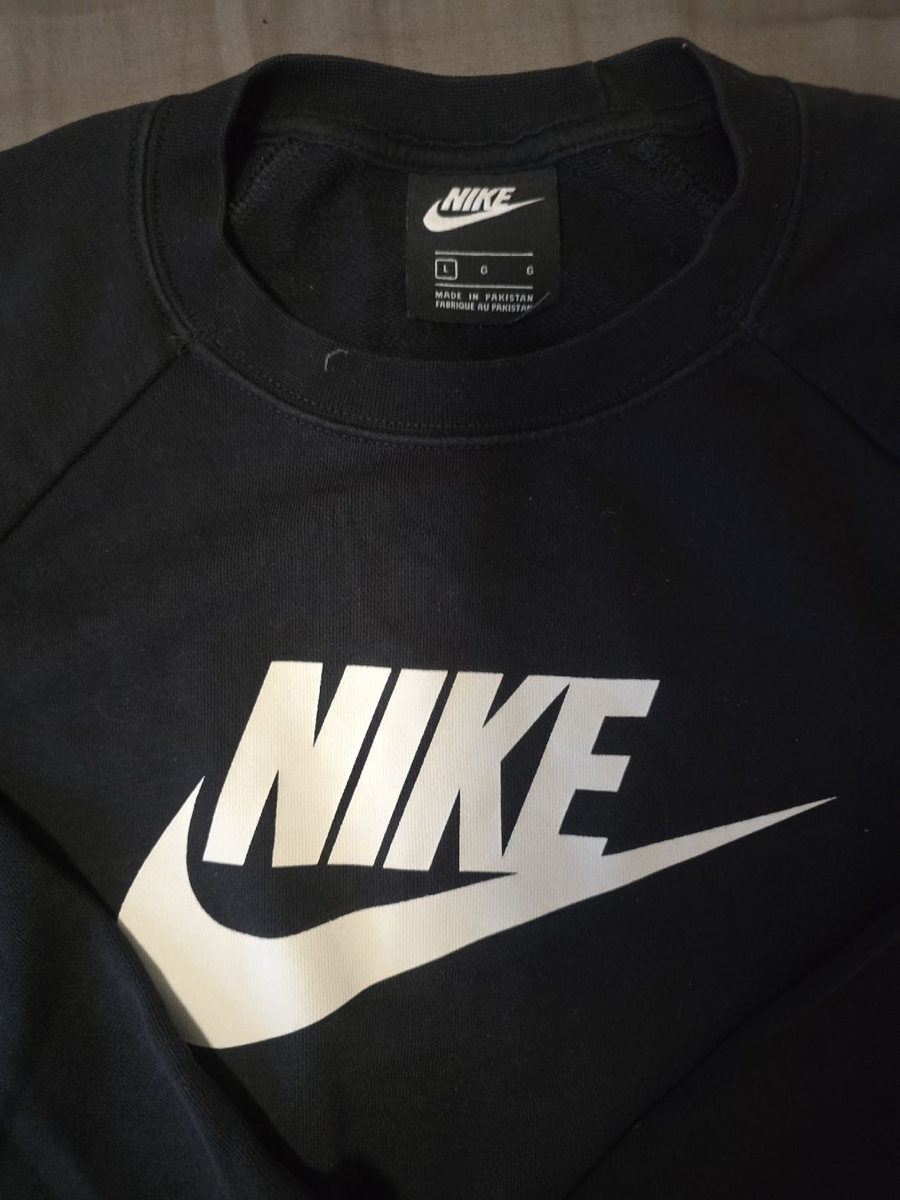 Nike Maglioni & Felpe: Sweat Nike noir logo blanc taille L – Usato da Mont-sur-Lausanne venduto da Didinho 1