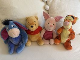 Winnie Pooh Figuren 4er Set Plüsch