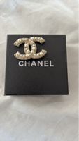 Chanel Brooch, Gold Tone with Pearls, Spring Accessory