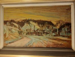 schönes Oelbild von Walter Hangarter