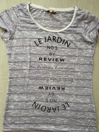 Trendiges Review T-Shirt, Gr. S, tolles Design für Sommer!