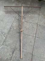 Heurechen Metall Holz Griff, guter Zustand + Einsatzbereit