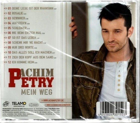 CD: Achim Petry - Mein Weg - CD – Nuovo e nell'imballaggio originale da Schaffhausen venduto da Gemma_1966 1