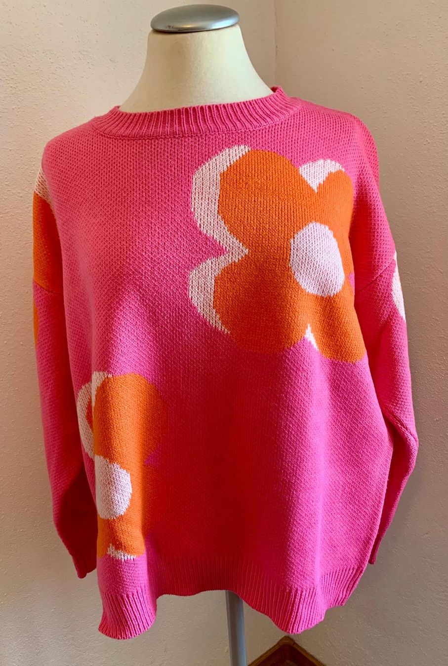 Maglioni & Felpe: Pink gemusterter Strickpullover – Usato da Münchwilen TG venduto da Caroline_T.