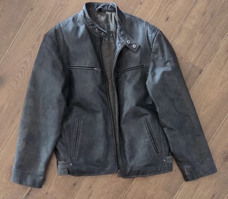 Morena Lederjacke Gr. L mit Drachenmuster, Herbst Top!