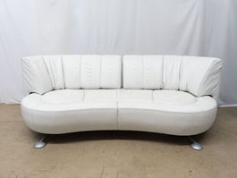 De Sede DS-164 Sofa - weisses Leder, verstellbar - Ref 06/21