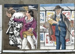 2 Lithografien HANS ERNI mit wunderbaren Farben