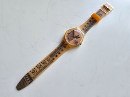 1992 Swatch GR106 Gent Sketch Suisse Watch Armbanduhr m OVP