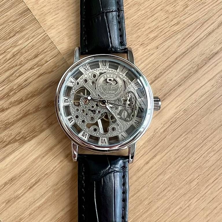 Orologi: Sewor Skeleton Mechanische Uhr Silver-Schwarz – Nuovo e nell'imballaggio originale da Dübendorf venduto da mnc_5djq