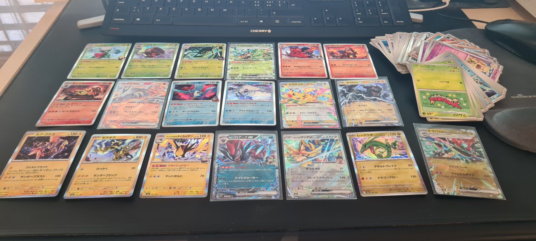 Cartoline: Reshiram+Zekrom+Pikachu ex, Rayquaza, Holos Mega Dream Jp – Usato da Wigoltingen venduto da dom_wbc6 1