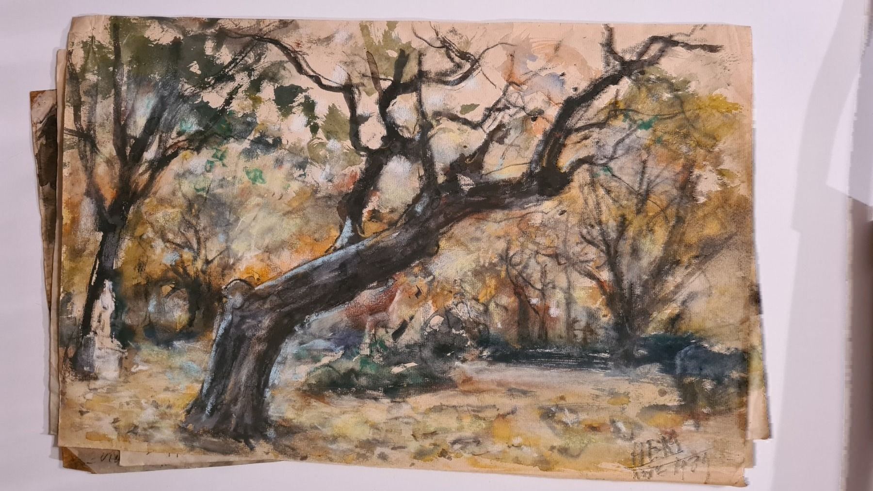 Dipinti: Herbert Meyer 1882-1960 Orig. Aqu. Paris – Usato da Emmenbrücke venduto da Kunstankaufverkauf9