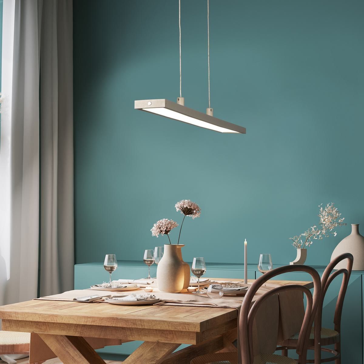 Lampadari & plafoniere: LED Pendelleuchte, CCT, 90 cm x 6 cm – Nuovo (secondo la descrizione) da Kreuzlingen venduto da Smart-Light 1