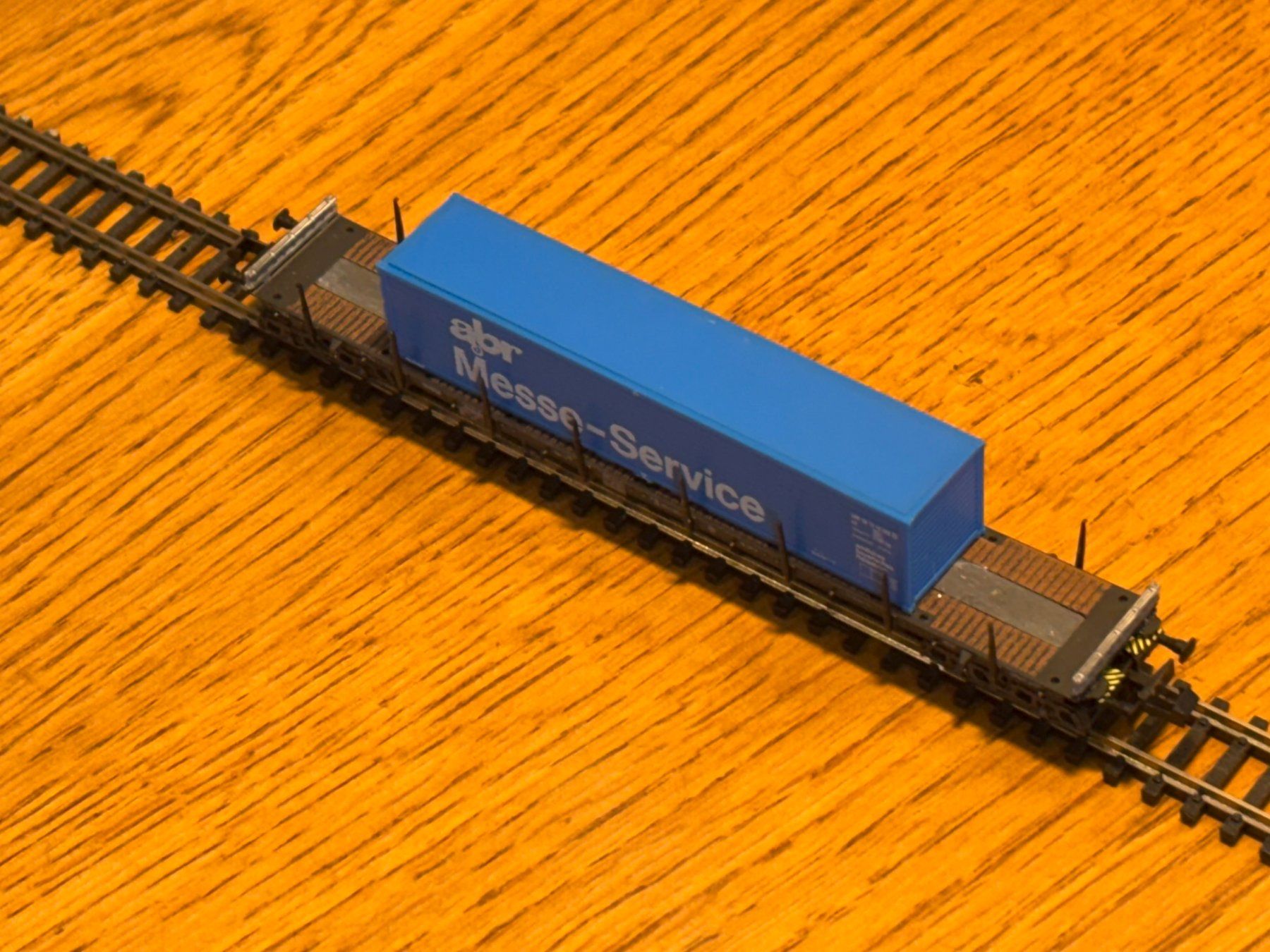 Modellini di ferrovie: L2422: Containerwagen (Spur N) – Usato da Birsfelden venduto da Birs_25 3