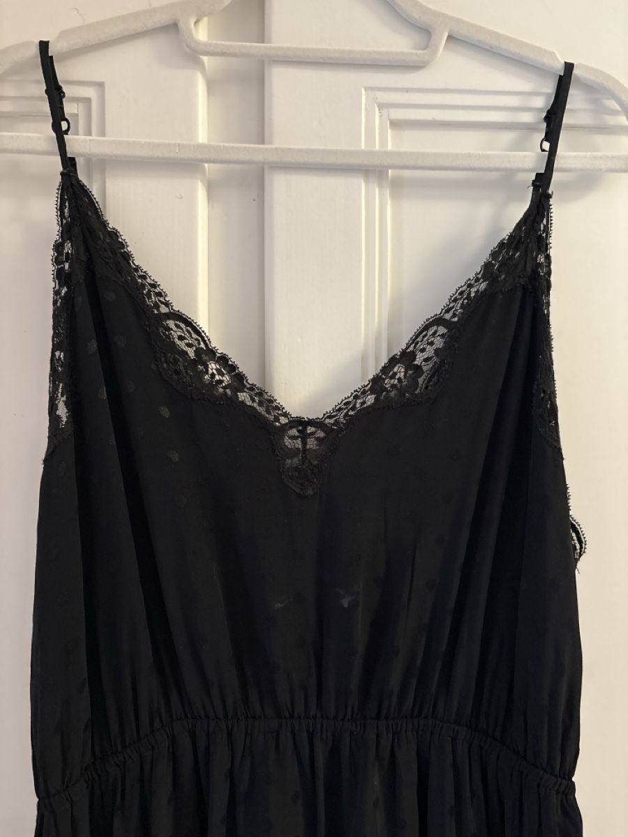 Sandro Vestiti: Sandro Kleid Schwarz Grösse 38 mit Spitze – Usato da Luzern venduto da One0911 1