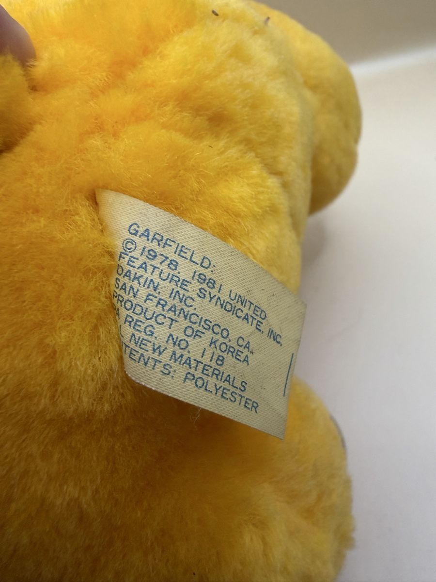 Giocattoli: Vintage Garfield Dakin 1981 Saugnapf Plüsch – Usato da Genève venduto da sho_67qj 2