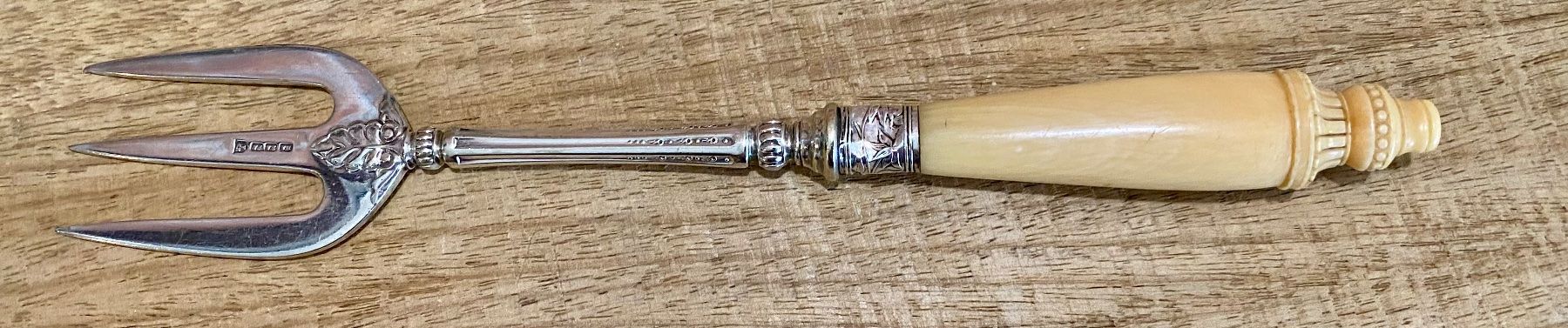Forchette: Jugendstil Servier Gabel versilbert Sheffield England – Usato da Root venduto da ENGLAND-TREASURES 3