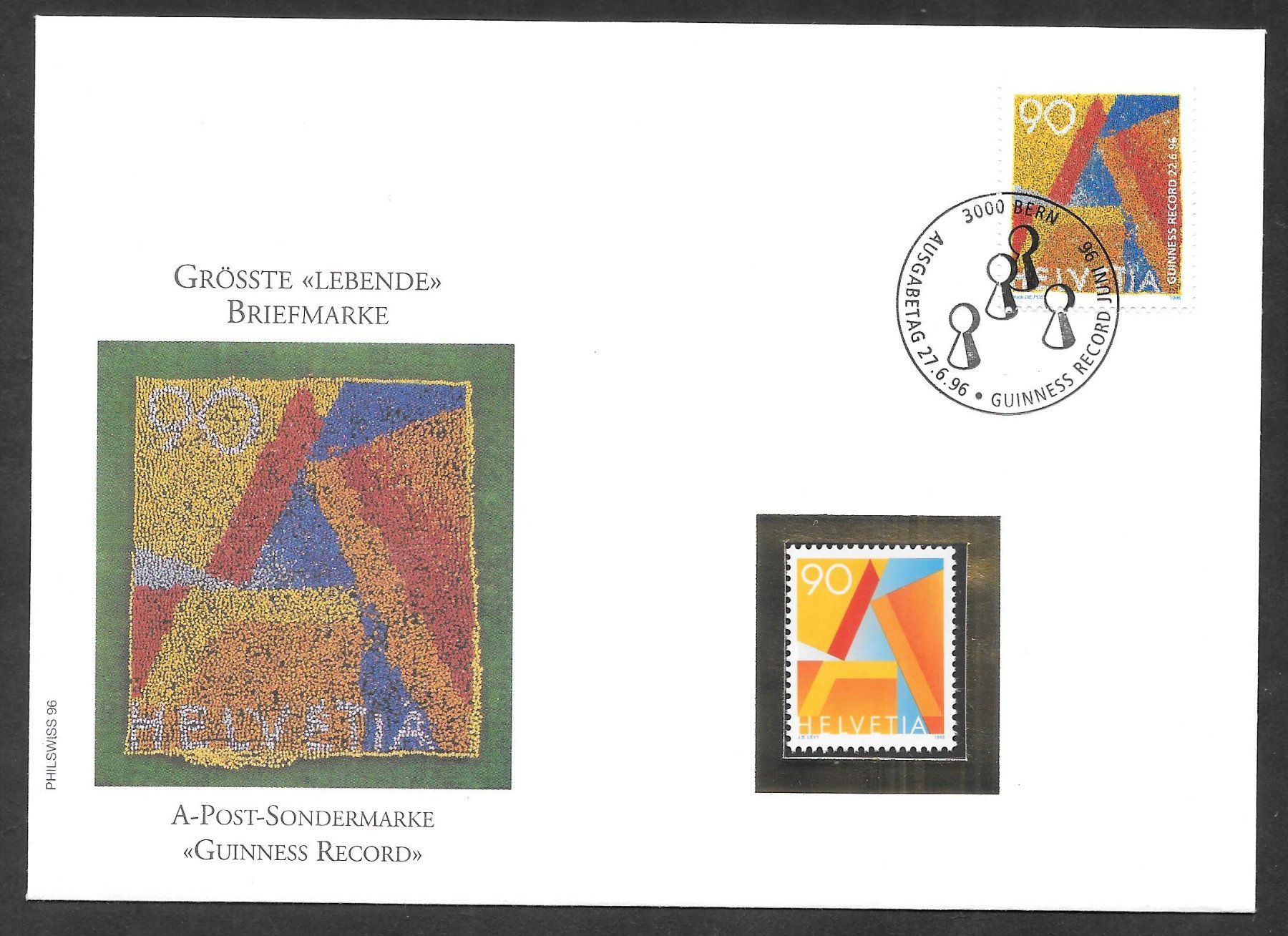 Tutti i francobolli: FDC 896 Guinnes Record ET 27.6.1996 – Nuovo (secondo la descrizione) da Olten venduto da clotaldi