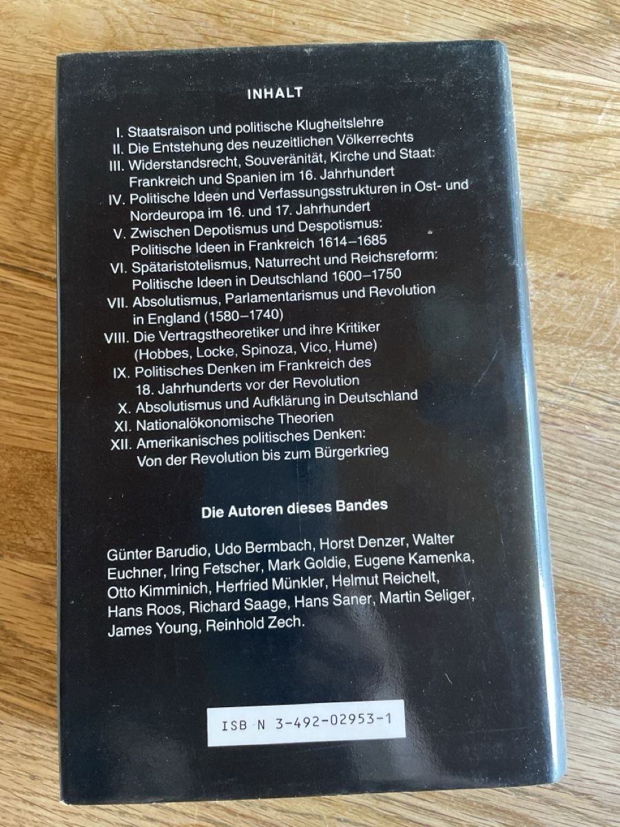 Libri: Pipers Handbuch der politischen Ideen 5 Volume Set – Usato da Freidorf TG venduto da ibipatria 6