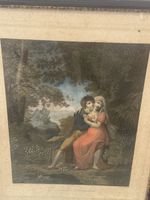 Gravure ancienne Empire « La Matinée du Bois de Romainville 