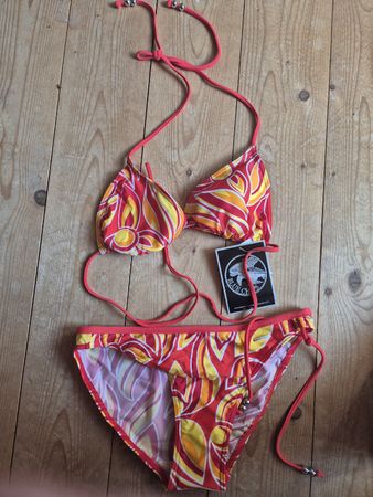 Blue Chips Bikini, Gr. 38, rot/gelb, Sommer-Look, Top!