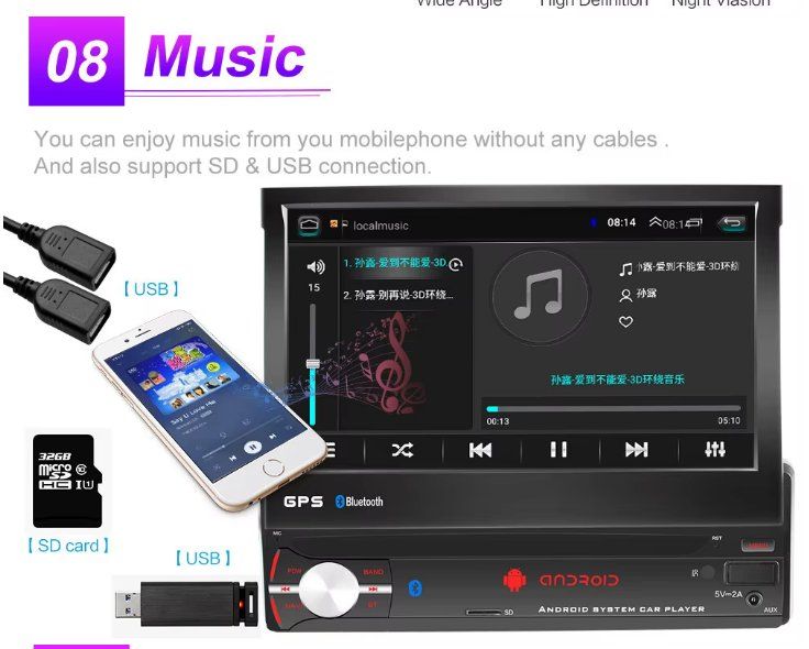 Radio: Radio 8core,1din , Dab+ , Bluetooth , navigator, 2Ghz 4+64gb – Nuovo e nell'imballaggio originale da Gudo venduto da dispo3 3