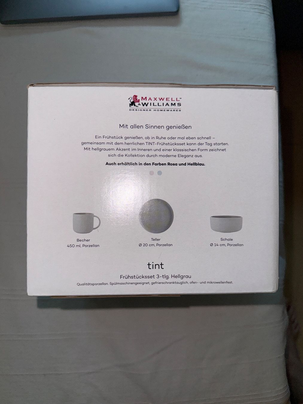 Maxwell & Williams Set di piatti: Breakfast Set Maxwell & Williams (Never Used) – Nuovo e nell'imballaggio originale da Zürich venduto da iva_7mx7 1