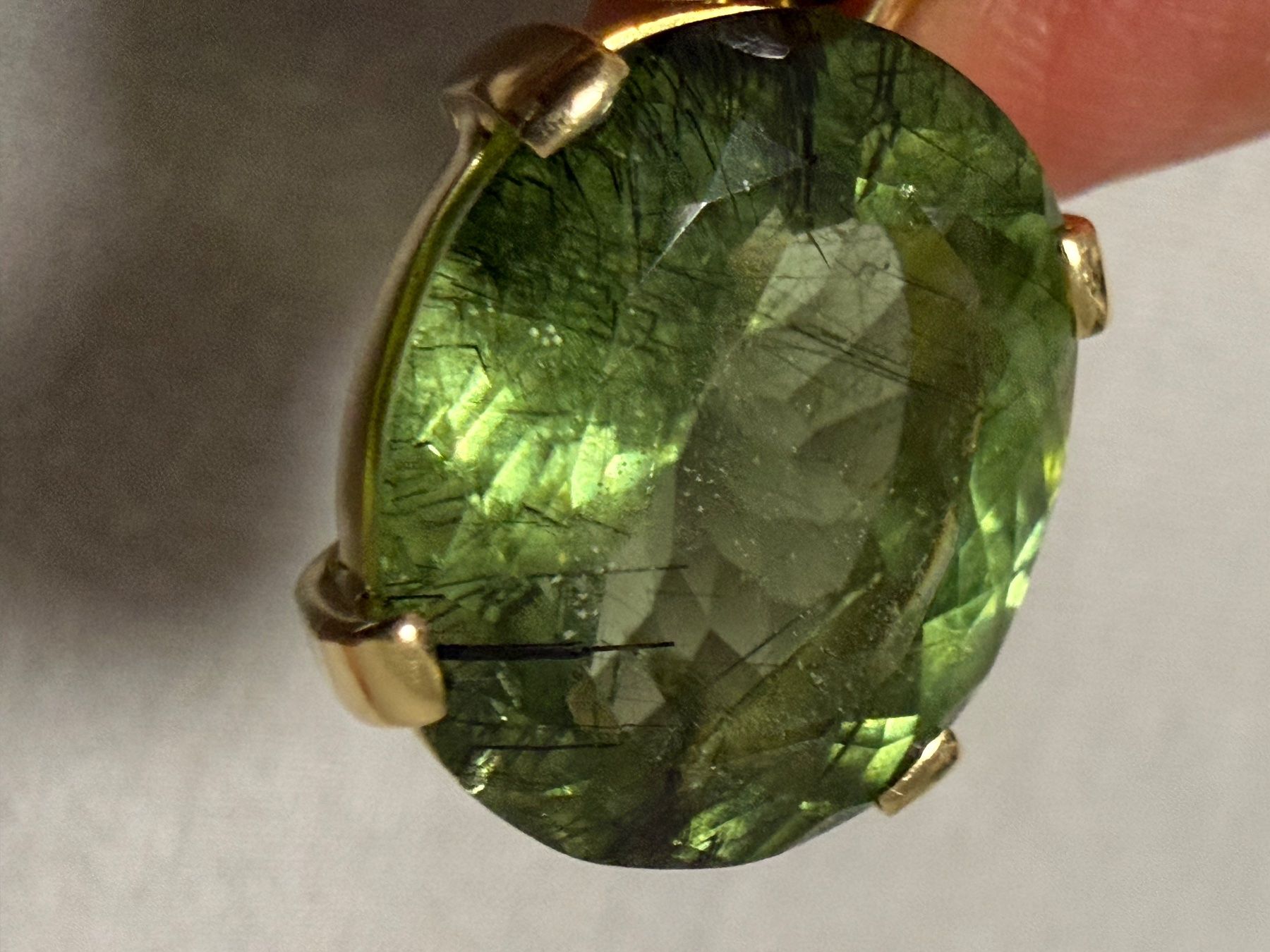 Ciondoli: Anhänger mit echt Peridot 18k – Usato da Oberhof venduto da RealStone 4
