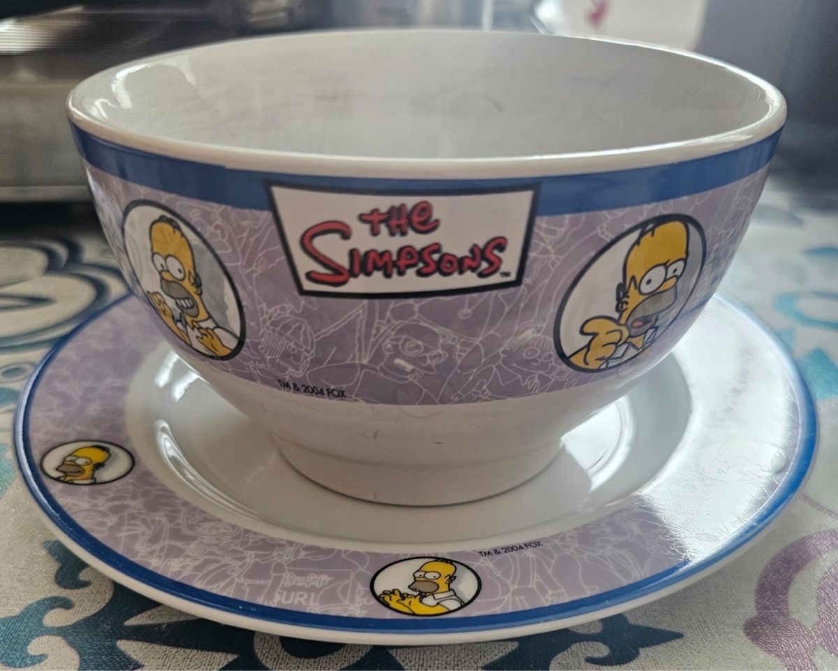 Set di piatti: Service Les Simpson vintage rare – Usato da Henniez venduto da jcf_6rzc 1