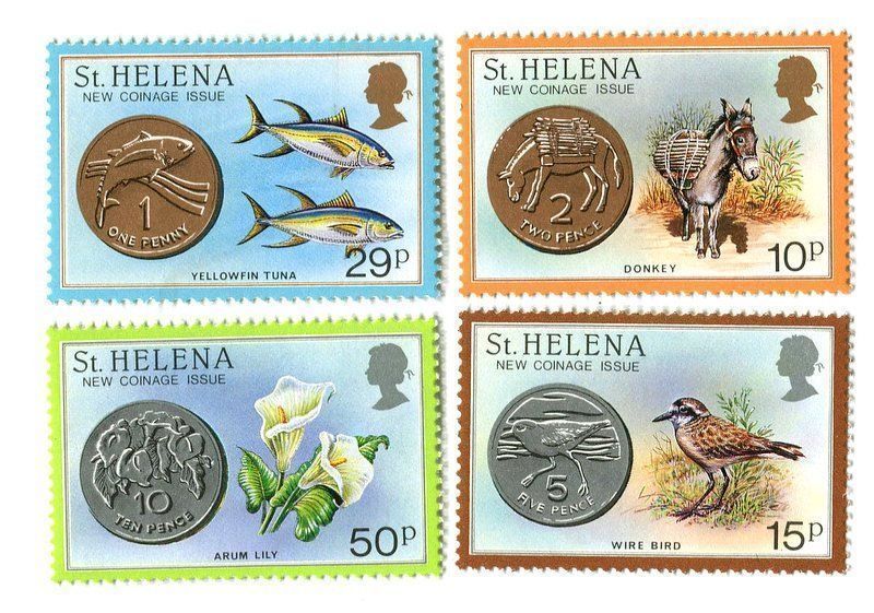 Alle Briefmarken: Briefmarken "Münzen". St. Helena – Neu und originalverpackt aus Basel von Butsch5