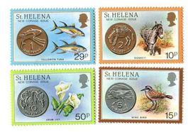 Briefmarken "Münzen". St. Helena