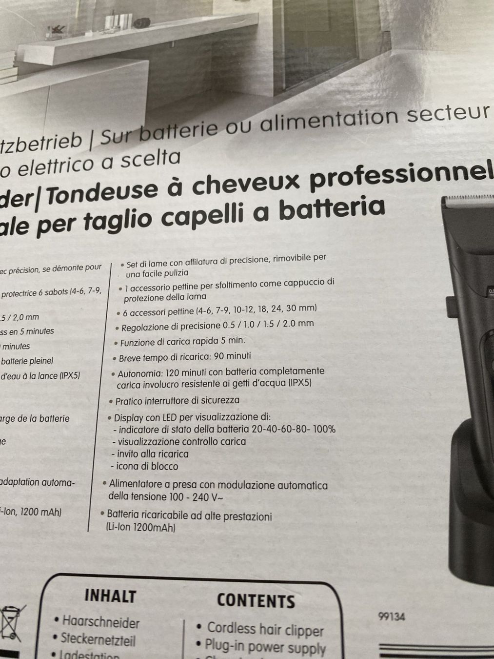 Taglio: Akku-Haarschneider – Nuovo e nell'imballaggio originale da Sachseln venduto da basti1950 2