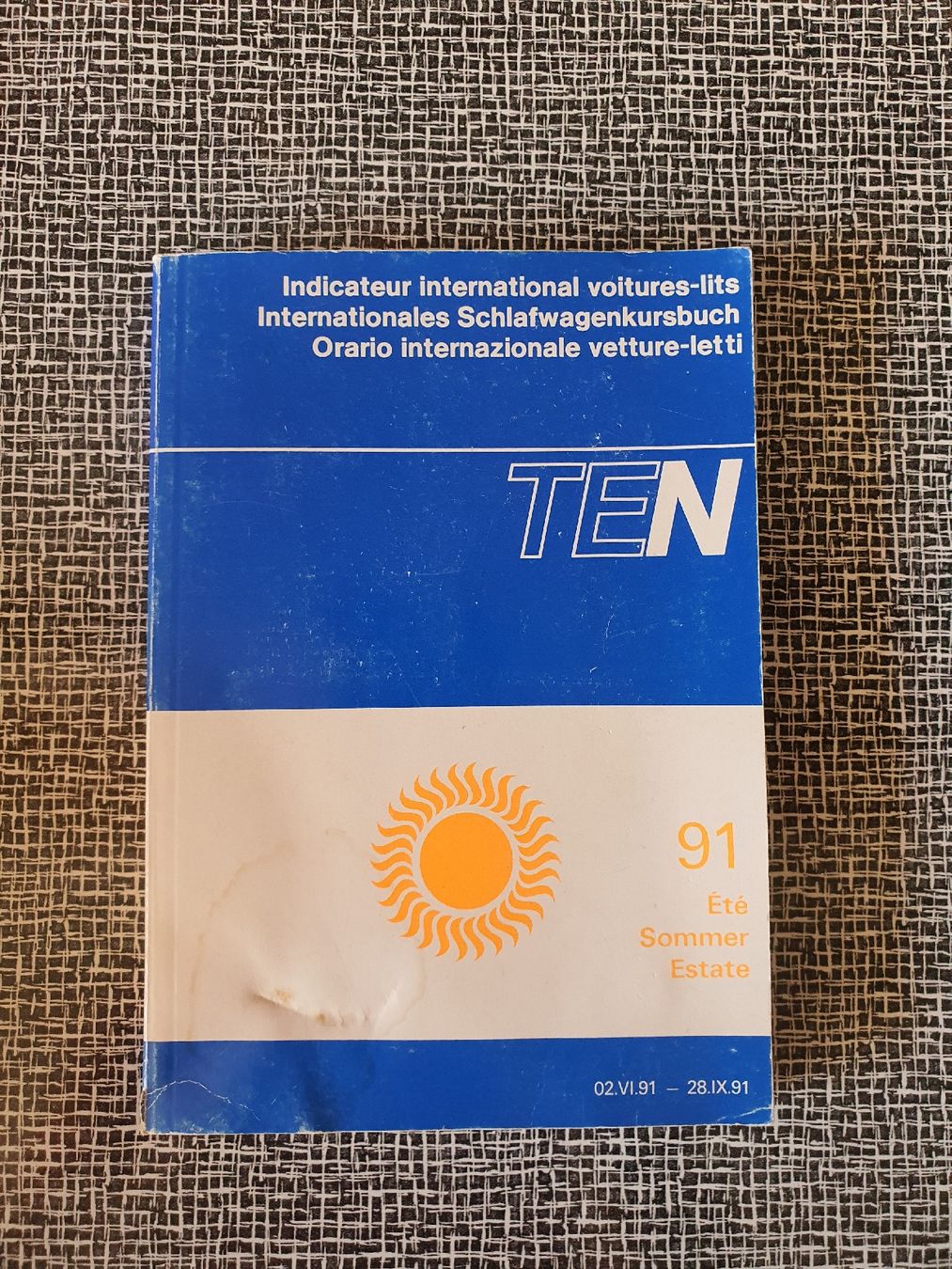 Bücher: Rare ! Indicateur horaires TEN  – Gebraucht aus Lavey-Village von Lofoten93