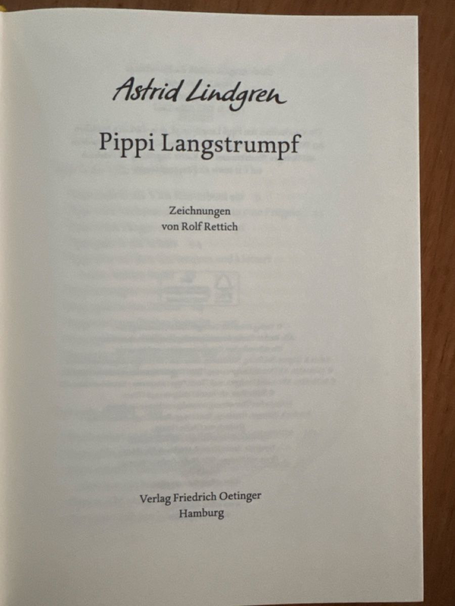Libri: Astrid Lindgren Pippi Langstrumpf  – Usato da Hagendorn venduto da KALU27 2