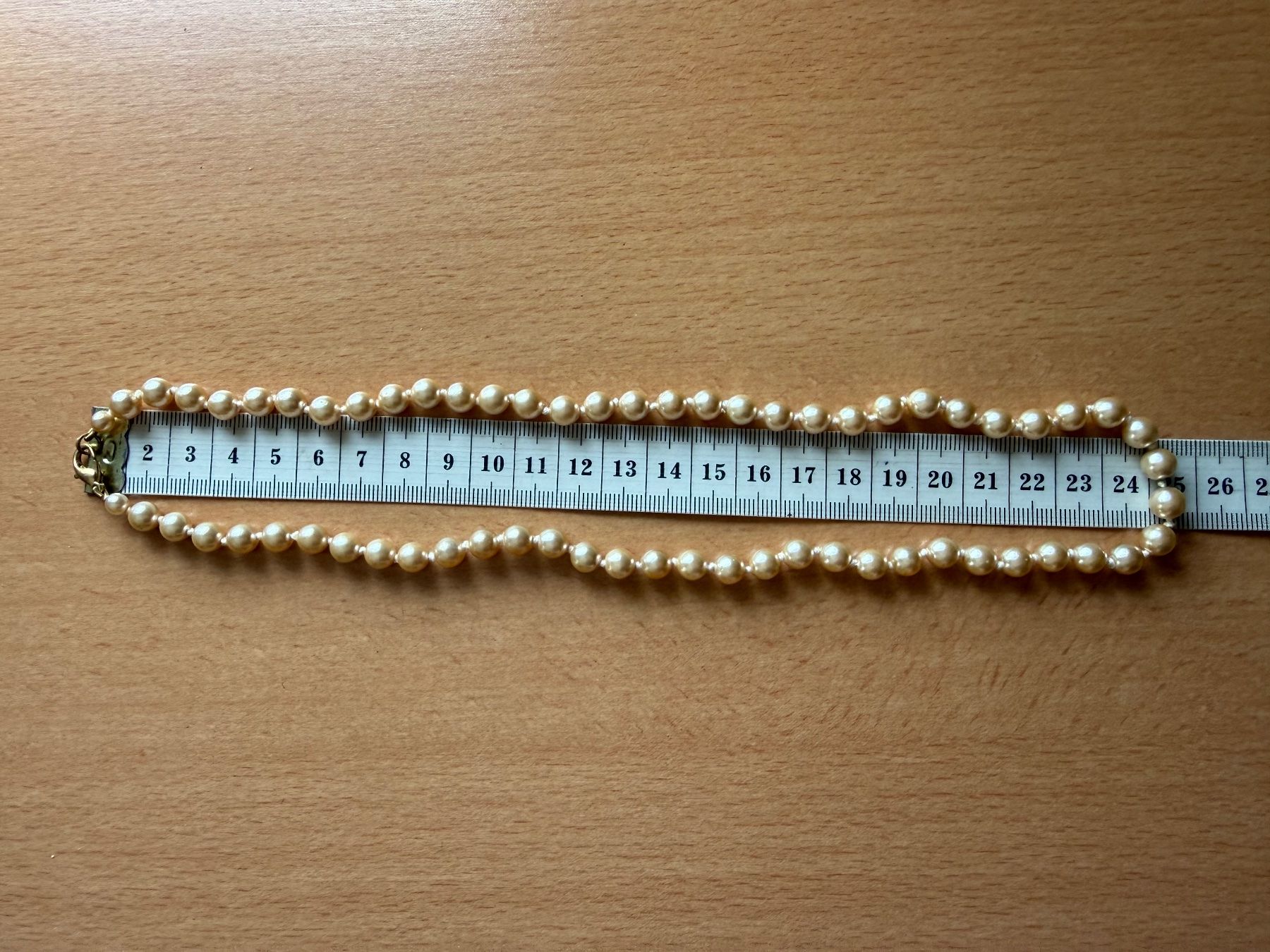 Catenine: Vintage Perlenkette Creme/hellgelb – Usato da Lamone venduto da LaCantinaMagica 5