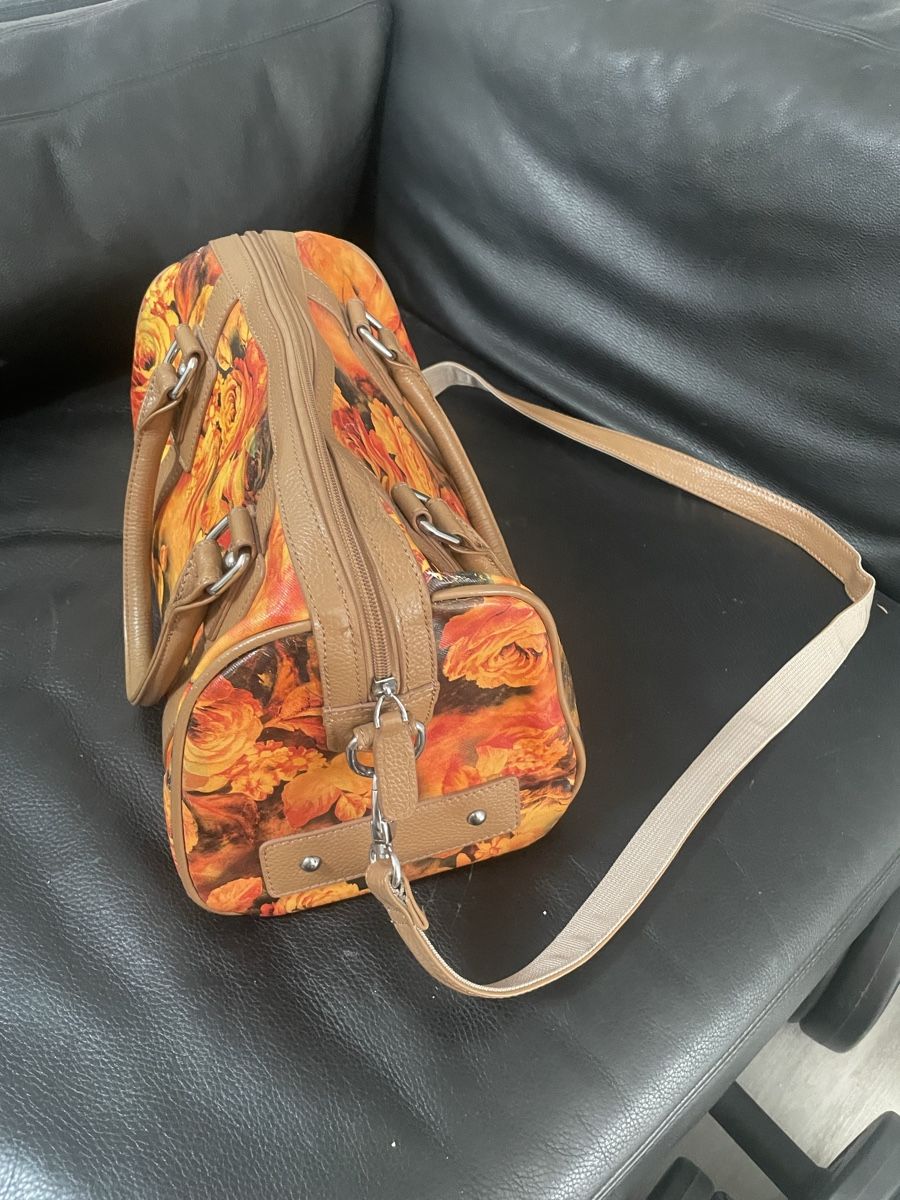 Borse da donna: Tasche mit Blumenmuster cognac/braun – Usato da Meierskappel venduto da Hala03 4