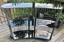 Glas-Metall Regal (Bar)