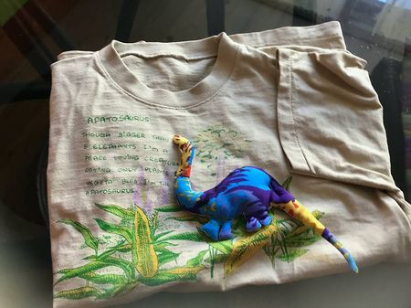 Très joli T-shirt motif dinosaure