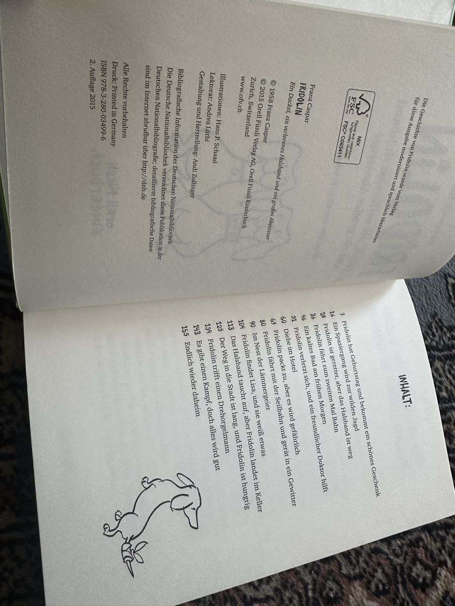 Libri: FRIDOLIN buch – Usato da Uster venduto da bek_v2ct 5