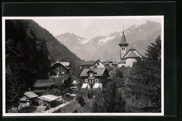 Cartoline postali: Bristen /Maderanertal, Teilansicht mit U – Usato da Berlin venduto da bartko-reher