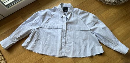 High Everyday Couture Hemdbluse Gr. 32,Blau-Weiss gestreift
