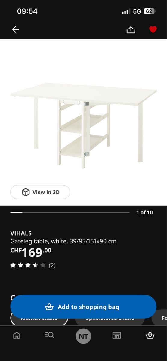 Ikea Tischset: IKEA VIHALS Table, 2 FRÖSVI – Gebraucht aus Köniz von nat_wyc2 1