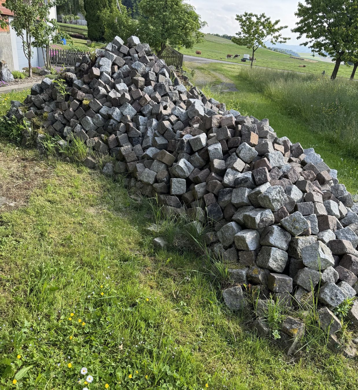 Pietre & tegole: Pflastersteine graue und rote Steine – Usato da Winikon venduto da Luzern330