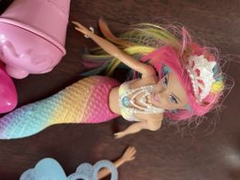 Barbie Schaumbad + Barbie Meerjungfrau+ Barbie merma