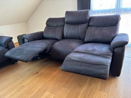 %Schnäppchen% Sofa 3er und 2er elektr. verstellbar NEUwertig