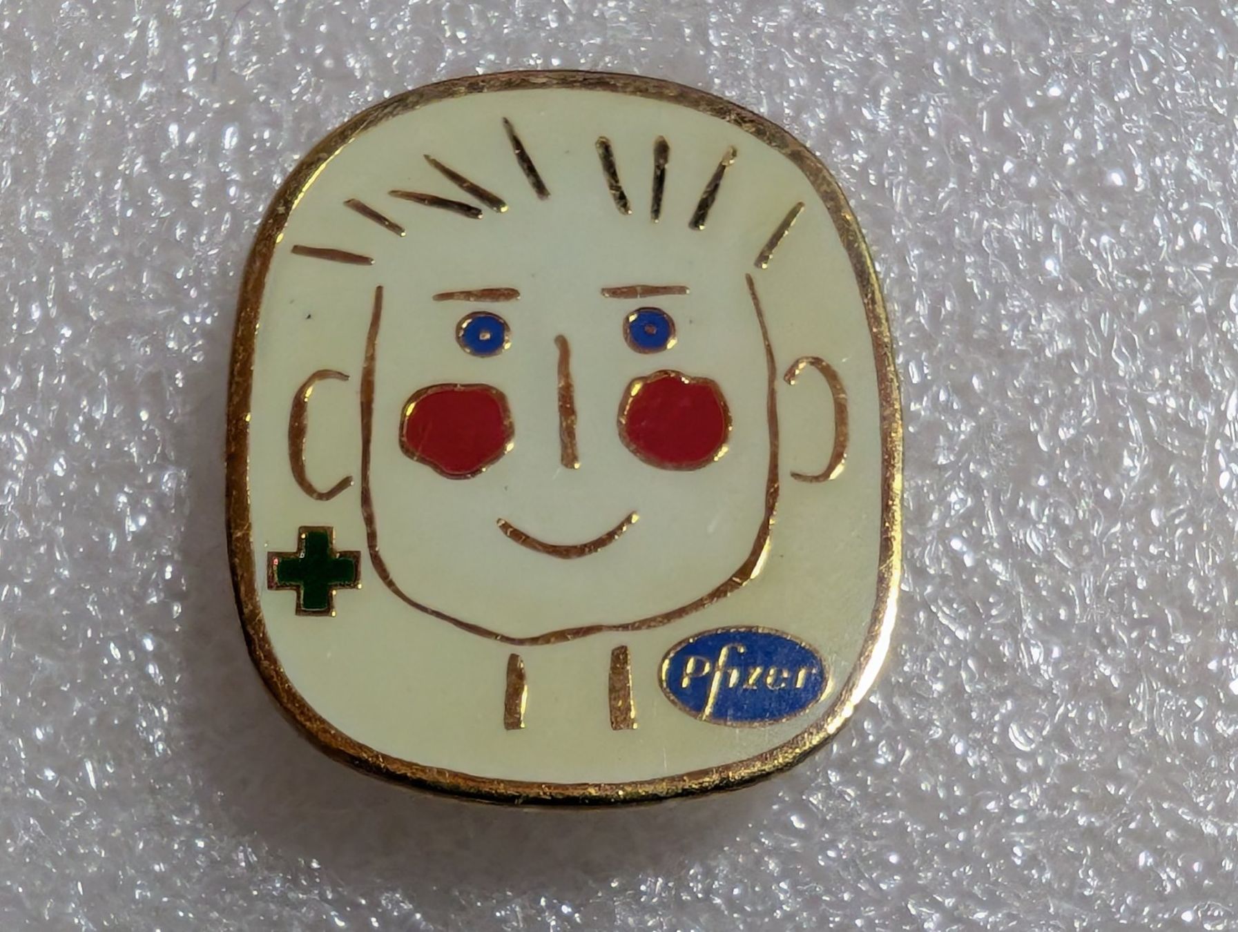Placchette & Badge: Ansteckpin 205: Pfizer – Usato da Oppligen venduto da Pin-Fall-Shop