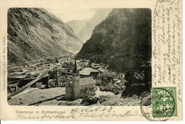 Göschenen mit Gotthardtunnel  1903